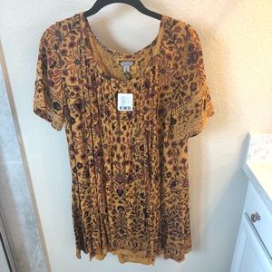 Floral Print Shift Dress